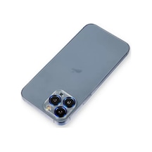 Newface Apple İphone 12 Pro Metal Kamera Lens Koruma Cam - Mavi