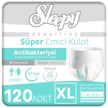 Sleepy Sensitive Antibakteriyel Emici Külot Xlarge 30x4 120 Adet