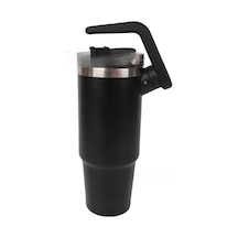 Reedark Stanley 900ml Termal Bardağı - 8 Saat Sıcak, 12 Saat Soğuk Tutar, Döner Kulplu Ve Pipetli Siyah