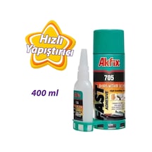 Hızlı Yapıştırıcı Şeffaf Güçlü 400 Ml Sprey + 100 Gr Yapıştırıcı