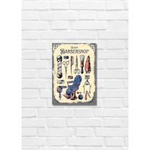 Berbelere Özel Ahşap Duvar Retro Ahşap Pano 28 X 20 Çerçeveli