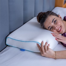 SimpleThePillow Boyun Destekli Visco Yastık Boyun Fıtığı Boyun Düzleşmesi Boyun İçin Ortopedik Boyun Yastığı 56*36*11*7