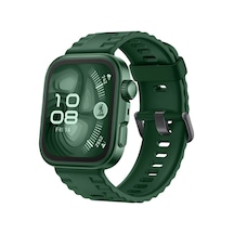 Newface Huawei Fit 4 Nova Silikon Kordon - Koyu Yeşil Açık Mor