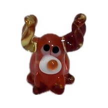 El Yapımı Mini Murano Cam Köpek Biblo A172-01