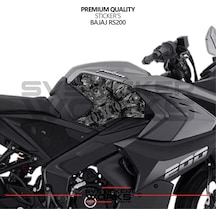 Bajaj Rs200 Forged Kaplama Etiket Sticker Modeli Depo Yan Sağ Sol