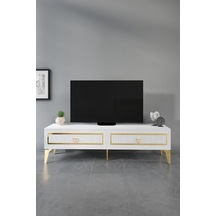 180 CM TREND MDF MEBRAN KAPAK BEYAZ GOLD