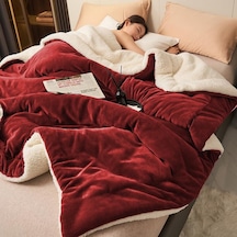 Mulberry Sherpa Polar Çift Taraflı Tek Kişilik Battaniye 160 x 220