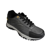 Kinetix Erkek Siyah Gri Cilt Trekıng Termo Taban Soğuya Dayanıklı Outdoor Ayakkabı 001