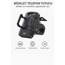 360 Ayarlanabilir Bisiklet Motosiklet Telefon Tutucu Gidon Bağla
