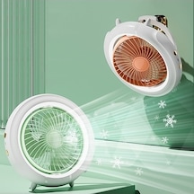 Ankatek Yeşil Temel Renk: Mini Masaüstü Lambası Katlanır Kamp Hava Gece Fan, Fan Asma Açık Xq - 01 Turuncu