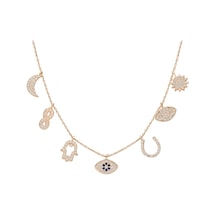 Charm Kolye 718938 Rose Gümüş
