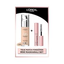 L'Oréal Paris True Match Bakım Yapan Fondöten - 1.5n Nötr Alt Ton & Mini Paradise Maskara 4.7 Ml pkttmbybnnmpm-9943