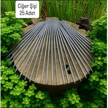 25 Adet Ciğer Şişi,galvaniz Mangal Ciğer Şişi 55 Cm