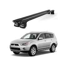 Trio-ıı Mitsubishi Outlander 2012 Ve Sonrası Uyumlu Siyah Kilitli Ara Atkı 135cm Port Bagaj Tavan Barı