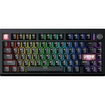 Mk921 Maxfıt8 Black White Switch Hotswap Rgb Kablosuz İngilizce Mekanik Gaming Klavye