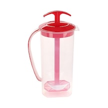 Omnipazar Sy-4564 Plastik Uzun Karıştırıcılı Ayran Sürahi 1,75 Lt Kırmızı