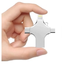 Dk04 64gb 4in1 Usb 2.0 + Type-c + Micro + Lightning Flash Sürücü