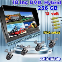 Dvr Hybrid 10'' Ekran + 4 Adet Ahd 1080p Kelebek Kamera Seti