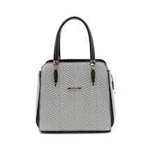 Silver & Polo Siyah Beyaz - Siyah Sp1136 Kadın El Çantası Siyah Beyaz - Siyah