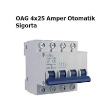 Oag 4x25 Amper Trifaze Nötr Kesicili Otomat Sigorta