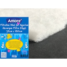 Akvaryum 70gr Silikonsuz Filtre Elyafı 34x180cm Soffice