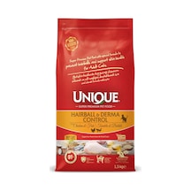 Unique Tüy Yumağı Önleyici Ve Dermatolojik Destekleyici Tavuklu Balıklı Yetişkin Kedi Maması 1,5 Kg