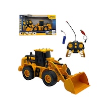 Scowetto Uzaktan Kumandalı 1:24 Ölçek Dozer Full Fonksiyon Kamyon İş Makinası Sarı