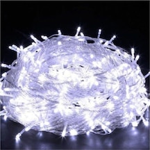 Pazariz Beyaz Kablolu 100 Ampüllü Led Işık 10 Metre - Beyaz Renk