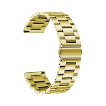 Galaxy Uyumlu Watch 46mm Ardx Band-04 22mm Metal Kordon-gold
