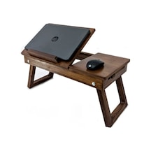 Ru-Bi Laptop Sehpası - Çalışma Masası - Keyif Sehpası - Yemek Sehpası Ceviz