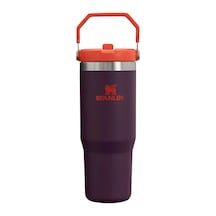 Stanley The Iceflow Flip Straw Pipetli Termos Bardak 0,89 Lt 30 Oz - Plum Koyu Mor