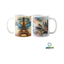 Paris Kupa Bardak Tek Adet K0352 Çok Renkli