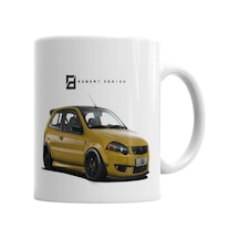 Fiat Palio Abarth Race Style Kupa Bardak Porselen Karışık