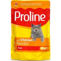 Proline Kedi Konservesi Tavuklu Pate 85 Gr