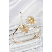 Pazu Bileklik Gold Renk Pirinç Lotus Model Tj-bb8561 Çok Renkli