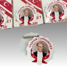 29 Ekim Cumhuriyet Bayramı İğneli Akrilik Yaka Rozeti 12'li 7