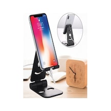 Masaüstü Katlanabilir Telefon Tablet Standı Mc-320 Akrobat Siyah Belirtilmemiş Torpido Üstü Plastik