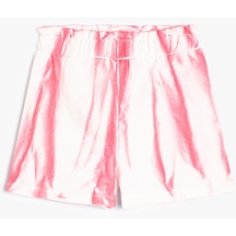 Koton Şort Beli Lastikli Batik Desenli Pamuklu Pembe Desenli 4smg40065ak Pembe