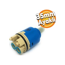 Batarya Kartuşu 35 Mm Ayaklı Aç Kapa Musluk Çeşme Kartuşu