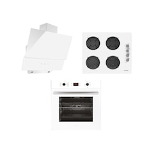 Alveus Platinum ALV MFA 627 - ALV GLS 640 - ALV MOD 3000 Beyaz Ankastre Set