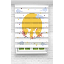 Perdeoutlet38 Baskılı Renkli Ayda Tavşanlar Dijital Baskılı Zebra Perde-cocuk Odası-stor Perde Model:tyc188d0f11a72fb1be08cc00 Çok Renkli