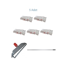Geniş Yedek Islak Paspas Mop Takımı Seti - 5 Adet Geniş Islak Mop