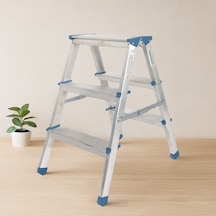 Çift Basamaklı 3+3 Alüminyum Merdiven 69 Cm -