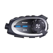 Q29 Motosiklet Kask Bluetooth Kulaklık Eşleşmeli 1080p Kamera Geniş Açı Su Geçirmez Intercom