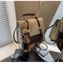 Su Geçirmez Şık Moda Stil Çok İşlevli Tavşan Kolye Ucu Kadın Sırt Çantası Haki