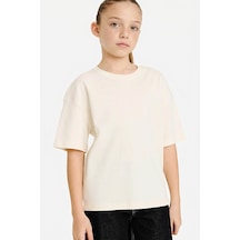 Defacto 26y801002444 Ekru Kız Çocuk T-shirt G0882a8/er98 Ekru