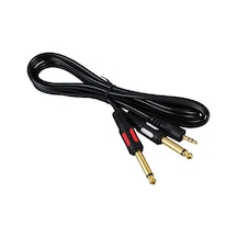 Powermaster Pm-4284 3.5 Mm Stereo Erkek/2x6.3mm Mono Erkek 1.5 Metre Kablo