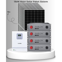 Sb Solar 11kw Hazır Solar Paket Çift Mppt Akıllı Inverter Off-grid Sistem