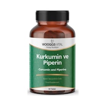 Wooggs Vital Kurkumin Ve Piperin 90 Tablet