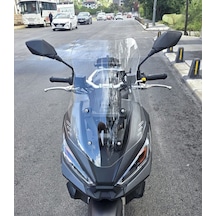 Motocam Kanuni Seha 250 Ön Cam 2022-2026 Model 55cm Şeffaf Renkli 4mm Kısa